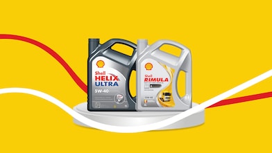 Bidons de lubrifiants Shell
