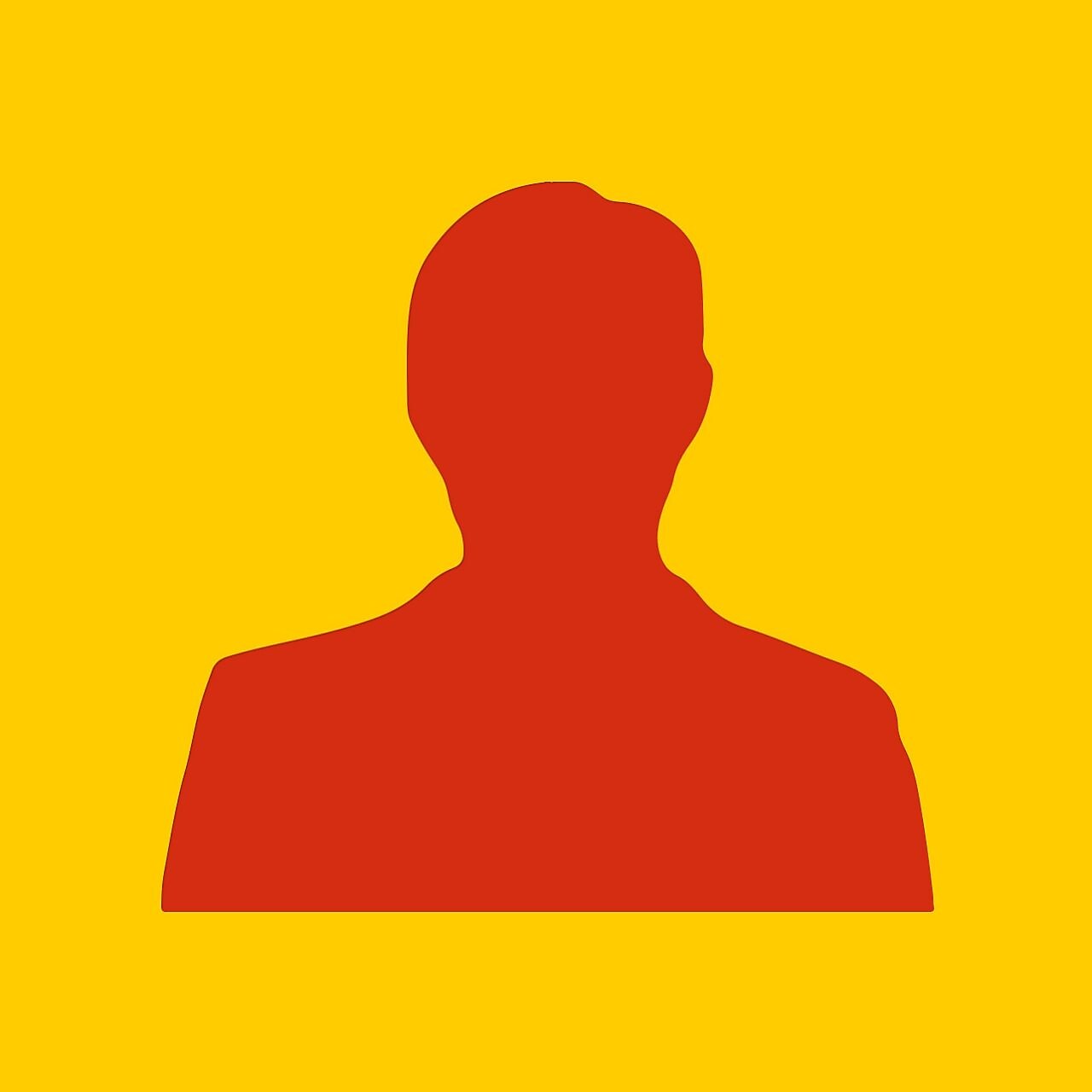 Silhouette du buste d'un homme