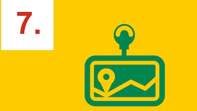 GPS indiquant un lieu sur la carte