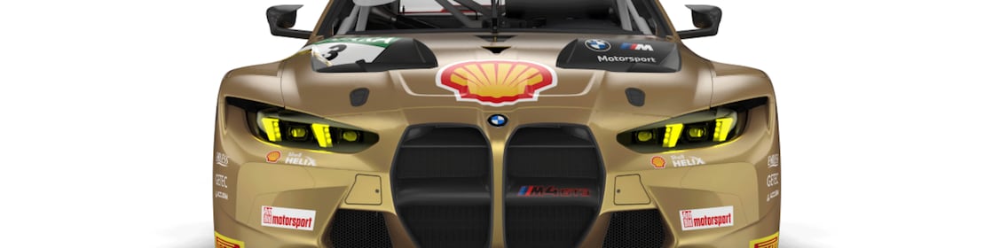 Voiture de course BMW avec le logo Shell