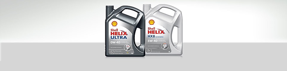Gamme d'huiles moteur Shell Helix 100% synthétiques