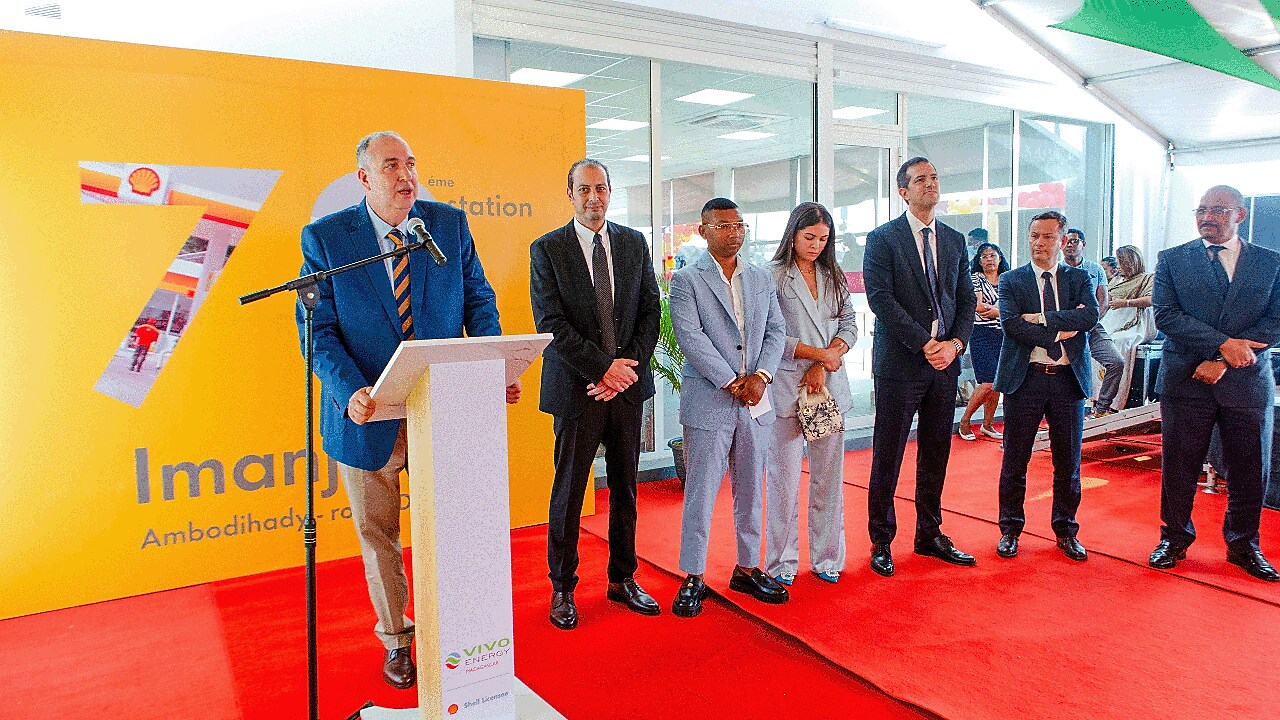 Prise de parole du Gérant de Vivo Energy à la station Imanjaka