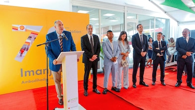 Prise de parole du Gérant de Vivo Energy à la station Imanjaka